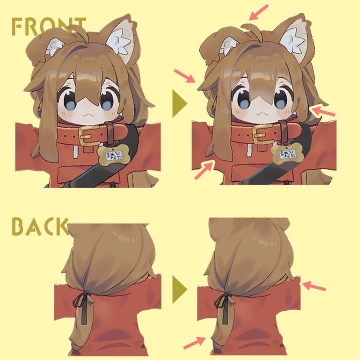 【無料/free】透け髪マスク【まめひなた】