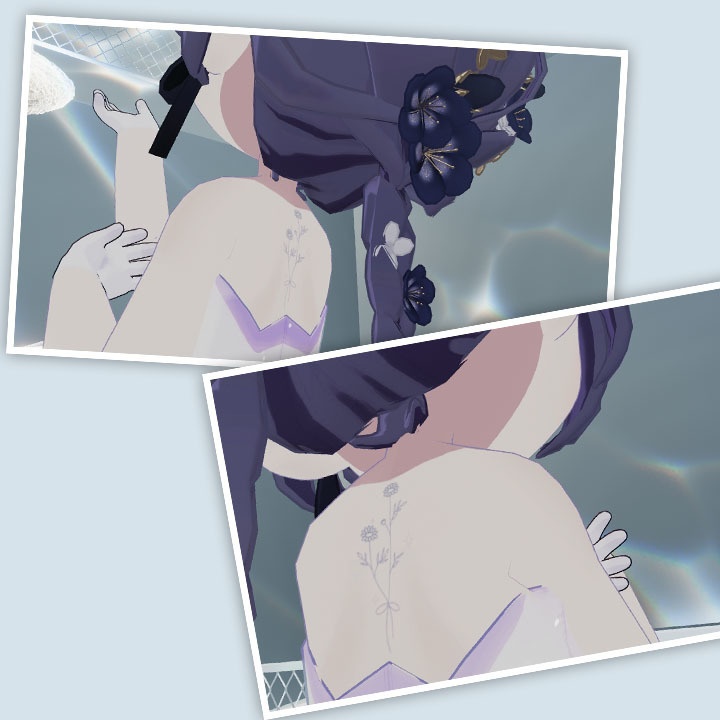 【無料あり】マーガレットのタトゥーテクスチャ【まめひなた】