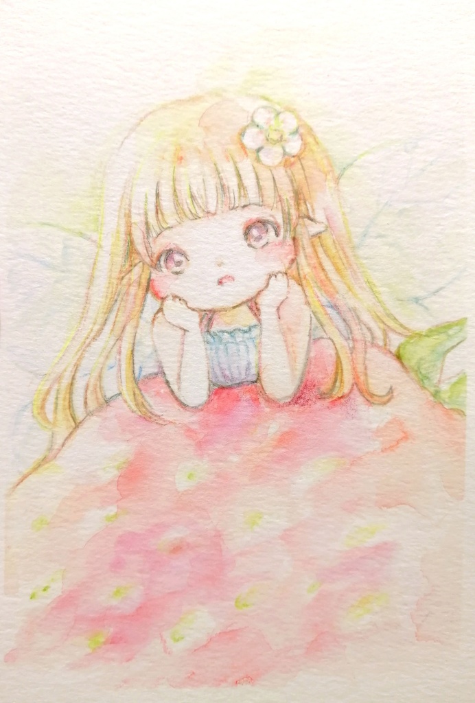 原画　いちごの妖精
