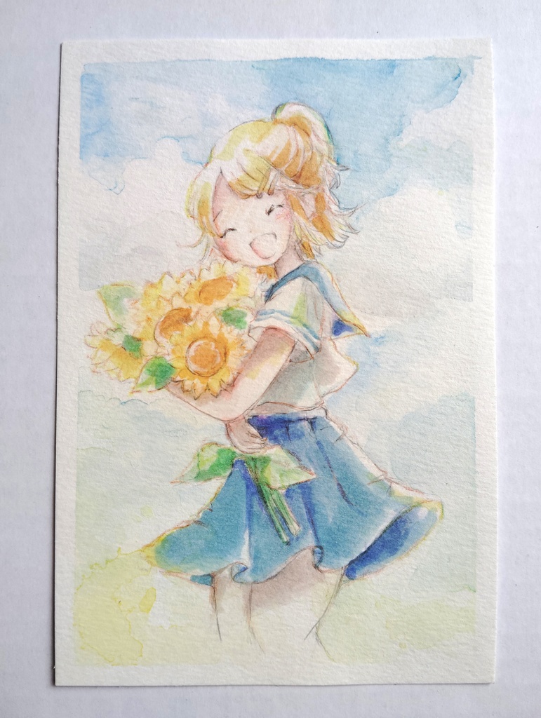 セーラー服とひまわり
