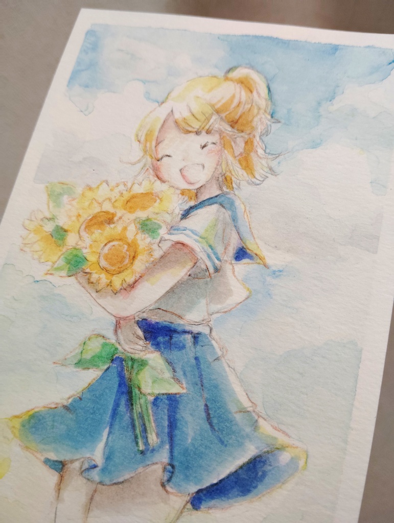 セーラー服とひまわり