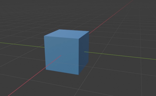 Blue Rainy Cube