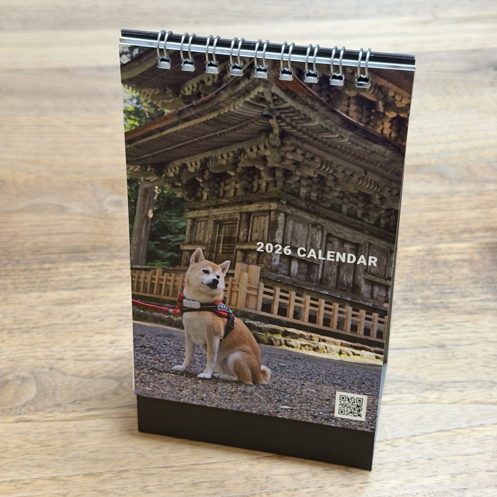 2026年　むぎカレンダー　卓上縦型