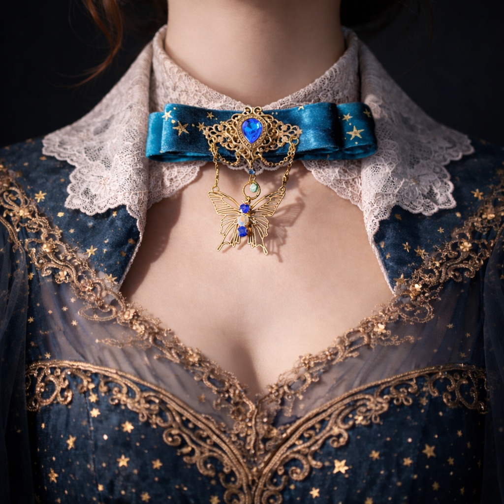 ゴシック調リボン飾り2ウェイ