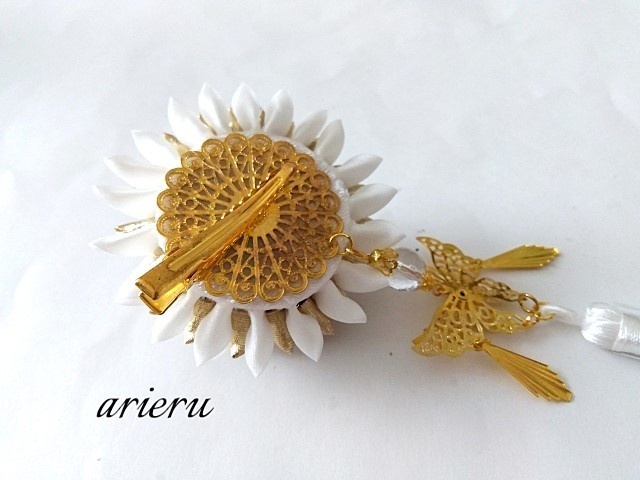 蝶舞シリーズクリスタル ホワイト&ゴールド