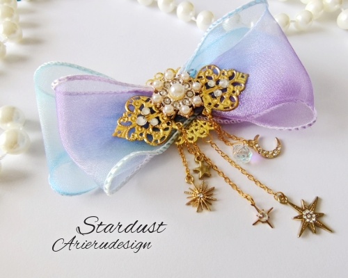 Stardustスターダストリボンのヘアーアクセサリー