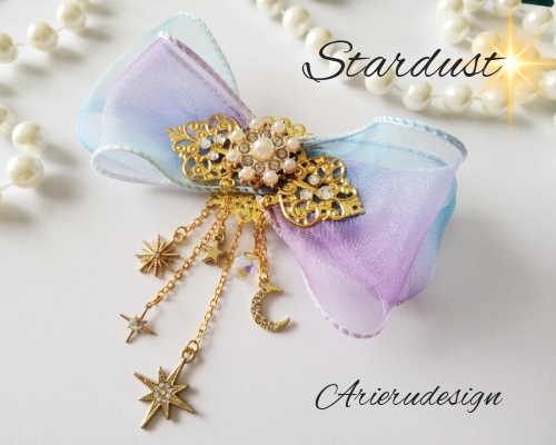 Stardustスターダストリボンのヘアーアクセサリー