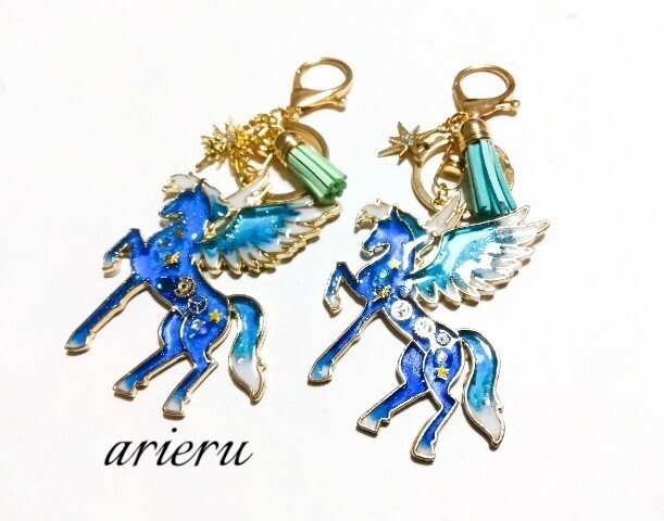 Pegasus Resin Bag Charm / Key Ring