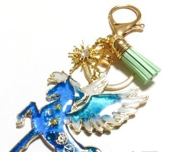 Pegasus Resin Bag Charm / Key Ring