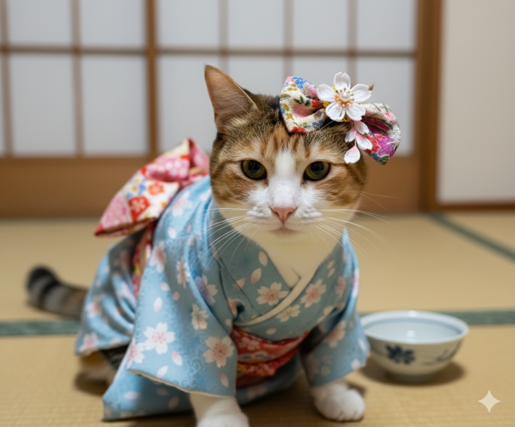 Japanese-style pet Headpiece