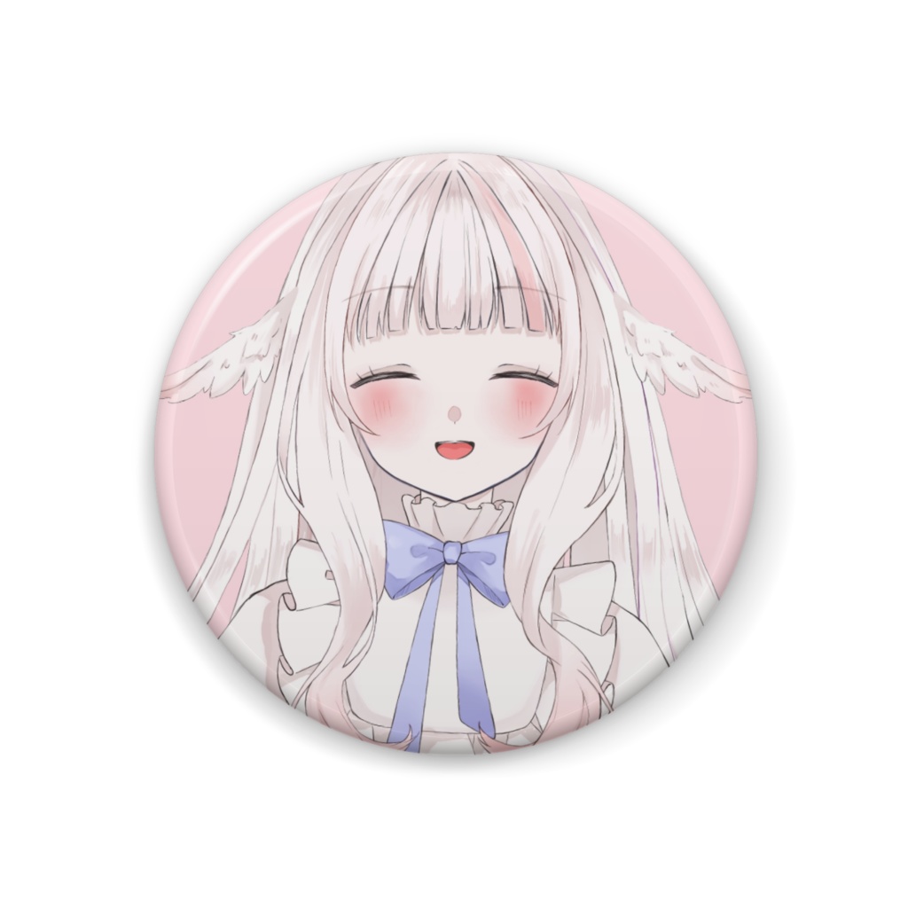 【初配信記念グッズ】真澪しゅに　缶バッジ(笑顔ver)(44mm)