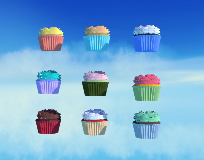 3D Warudo Cupcakes | streamer, asset, vtuber