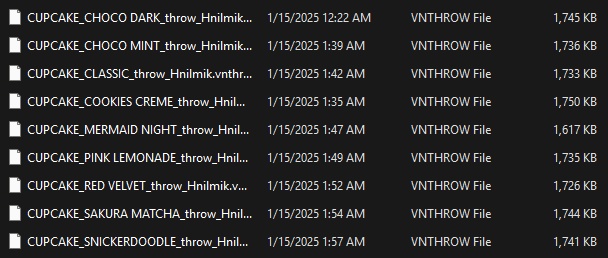 VNyan Cupcakes, drop, prop, throwable, edible | streamer, asset, vtuber