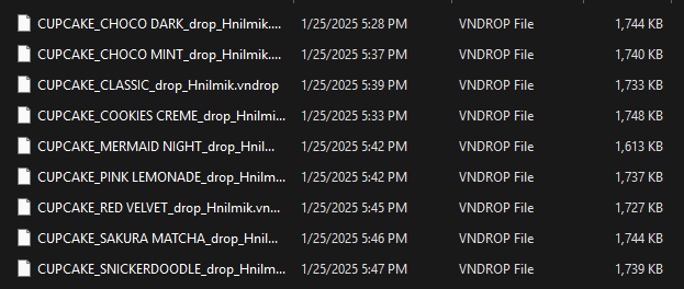 VNyan Cupcakes, drop, prop, throwable, edible | streamer, asset, vtuber