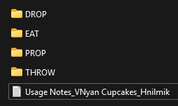 VNyan Cupcakes, drop, prop, throwable, edible | streamer, asset, vtuber