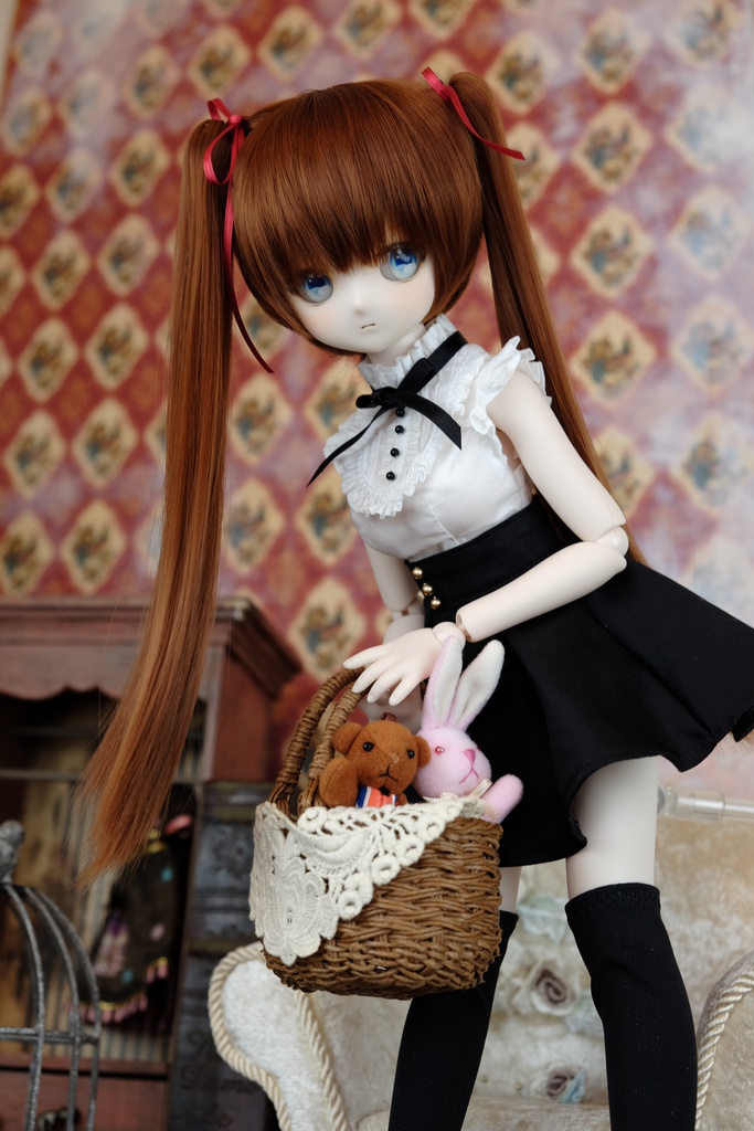 MDD用OFおしゃま全円ミニスカート(黒)