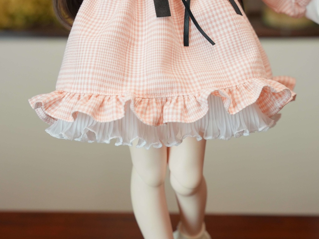 MDD / DDP / KUMAKO / SDM対応 OF 【地雷ちゃん(ぴんくのちぇっく)】MDD / DDP / KUMAKO /SDM Outfit 【Jirai-chan (Pink checkered)】