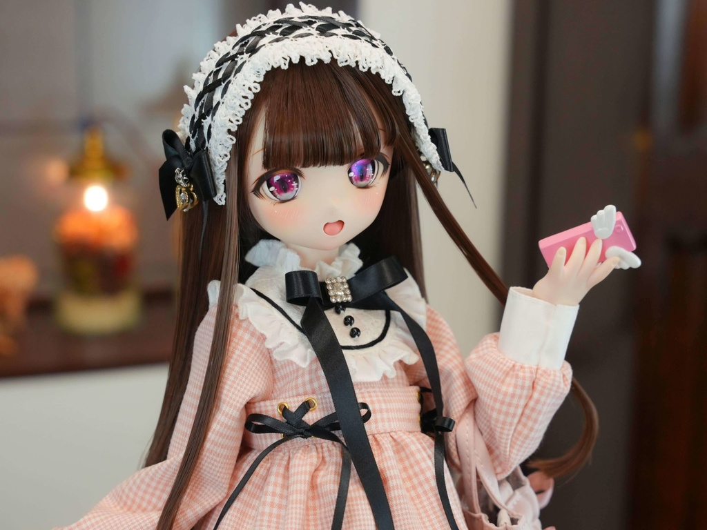 MDD / DDP / KUMAKO / SDM対応 OF 【地雷ちゃん(ぴんくのちぇっく)】MDD / DDP / KUMAKO /SDM Outfit 【Jirai-chan (Pink checkered)】