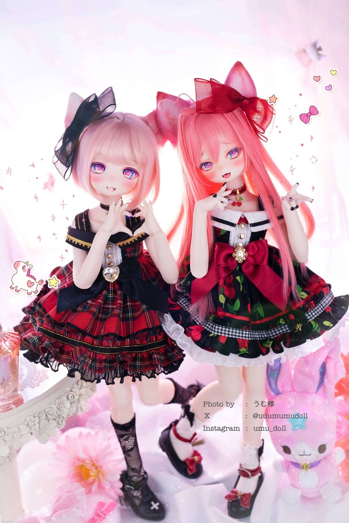 MDD / KUMAKO【こんちぇると☆ドレス(さくらんぼカラー)】【Concert Dresses (cherry color)】