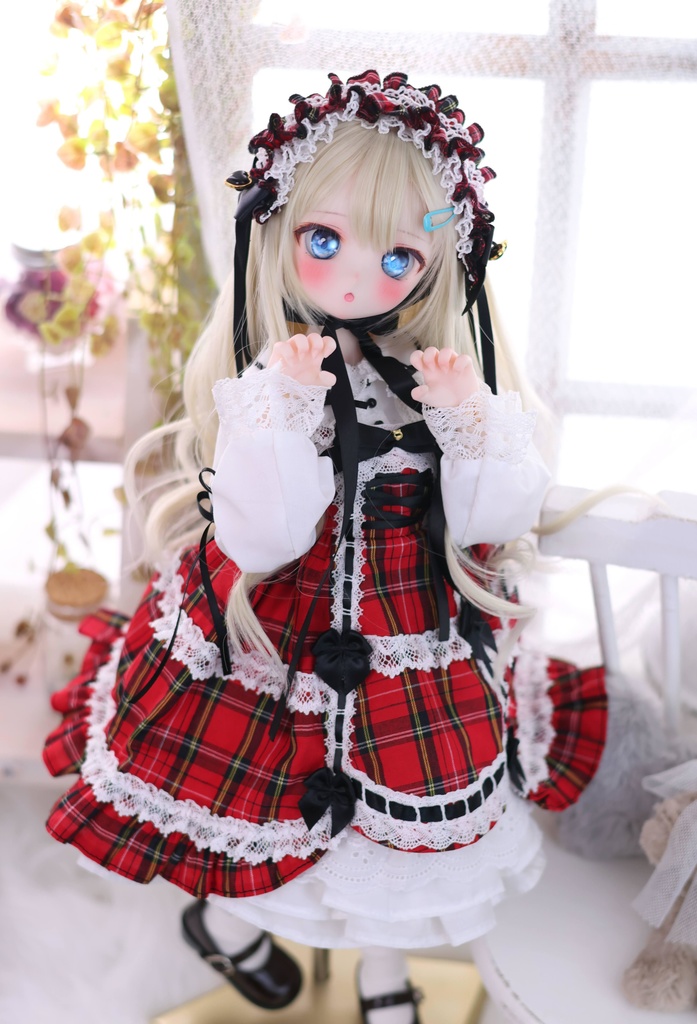 【Made-to-order 受注品】MDD / KUMAKO【懐古ロリィタちゃん(赤)】【Nostalgic Lolita-chan (Red)】