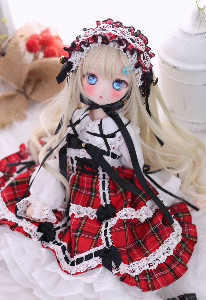 【Made-to-order 受注品】MDD / KUMAKO【懐古ロリィタちゃん(赤)】【Nostalgic Lolita-chan (Red)】