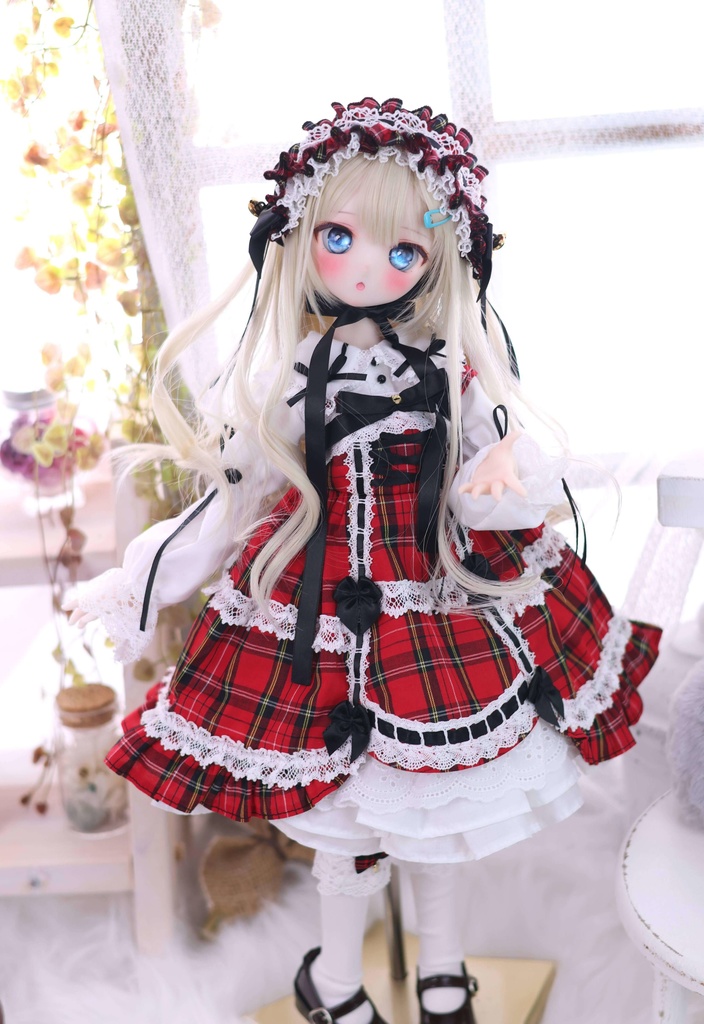 【Made-to-order 受注品】MDD / KUMAKO【懐古ロリィタちゃん(赤)】【Nostalgic Lolita-chan (Red)】