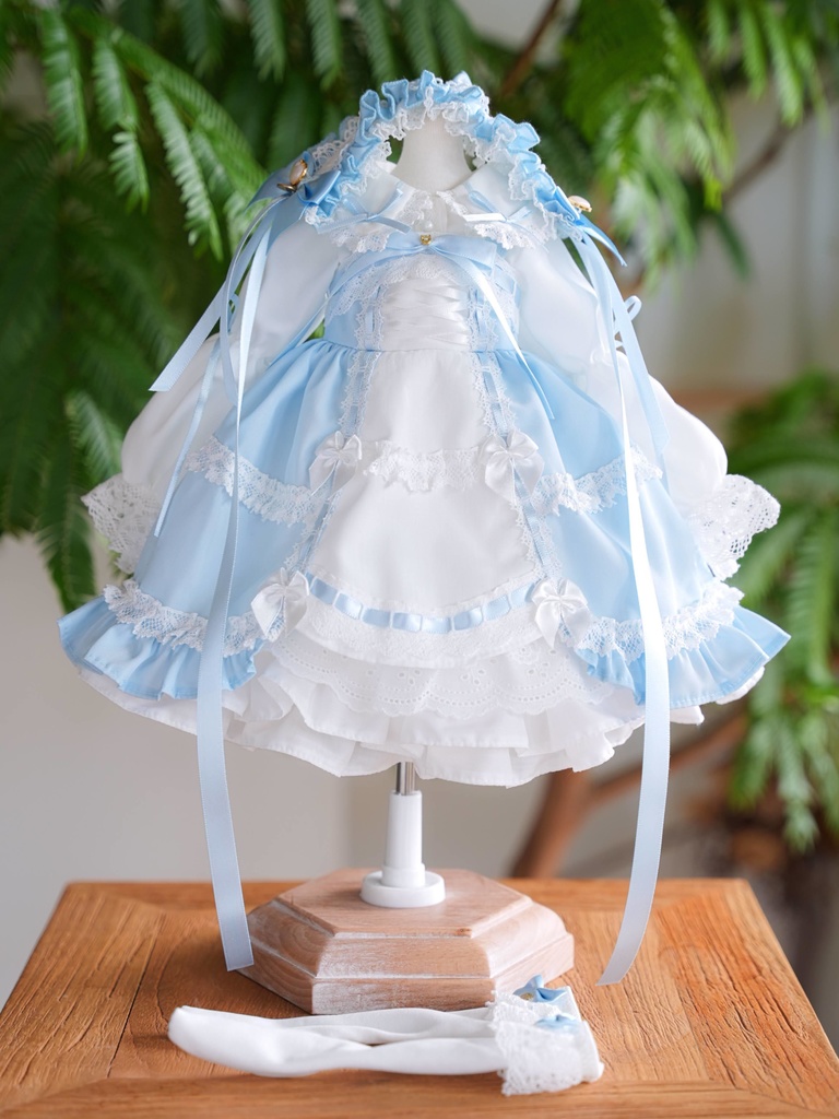MDD / KUMAKO【懐古ロリィタちゃん(水色)】【Nostalgic Lolita MDD / KUMAKO【懐古ロリィタちゃん(水色)】【Nostalgic Lolita