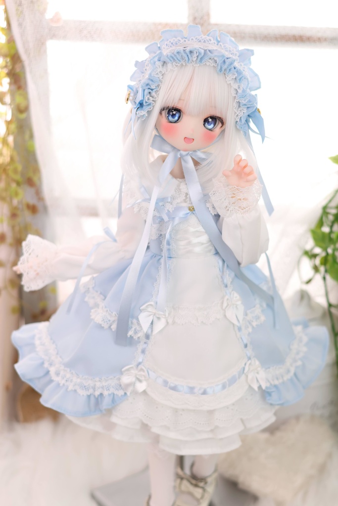 MDD / KUMAKO【懐古ロリィタちゃん(水色)】【Nostalgic Lolita-chan (Light blue)】