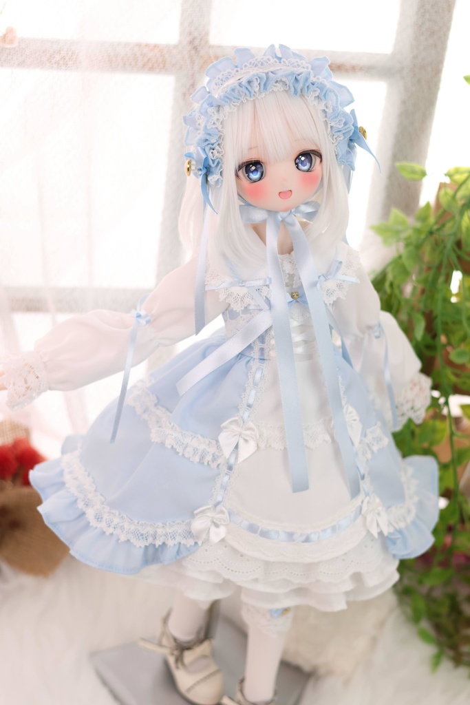 MDD / KUMAKO【懐古ロリィタちゃん(水色)】【Nostalgic Lolita-chan (Light blue)】