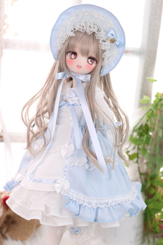 【Made-to-order 受注品】MDD / KUMAKO【ボンネット単品(水色)】【Bonnet only(Light blue)】