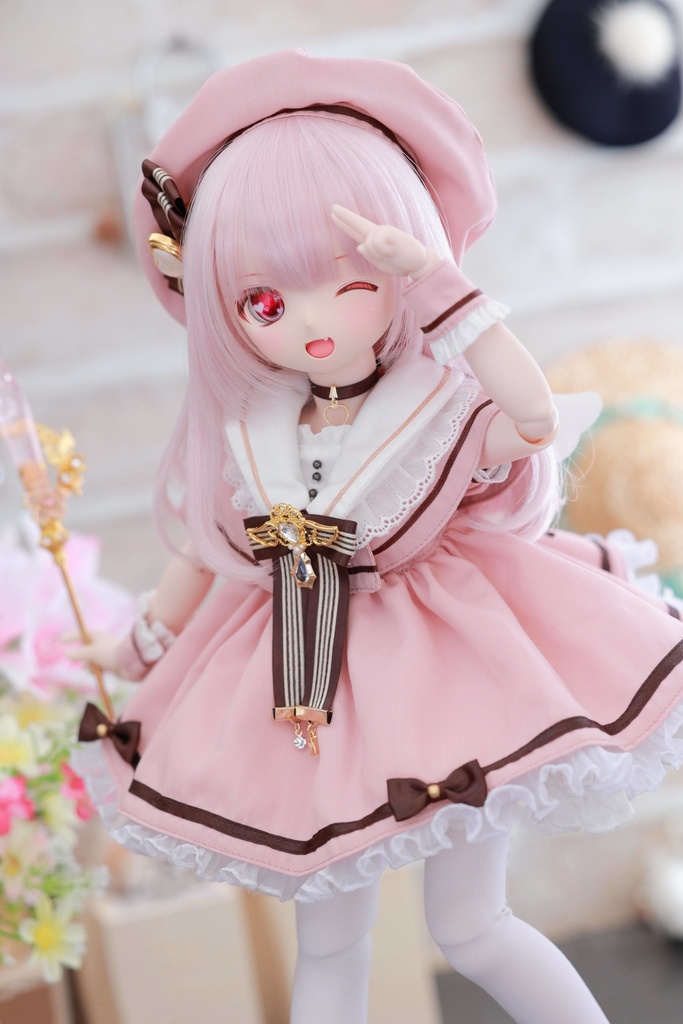 『受注 Pre-order』MDD / KUMAKO対応OF【エンジェルハートマジック(ローズピンク)】MDD / KUMAKO Outfit【Angel Heart Magic(Rose pink)】