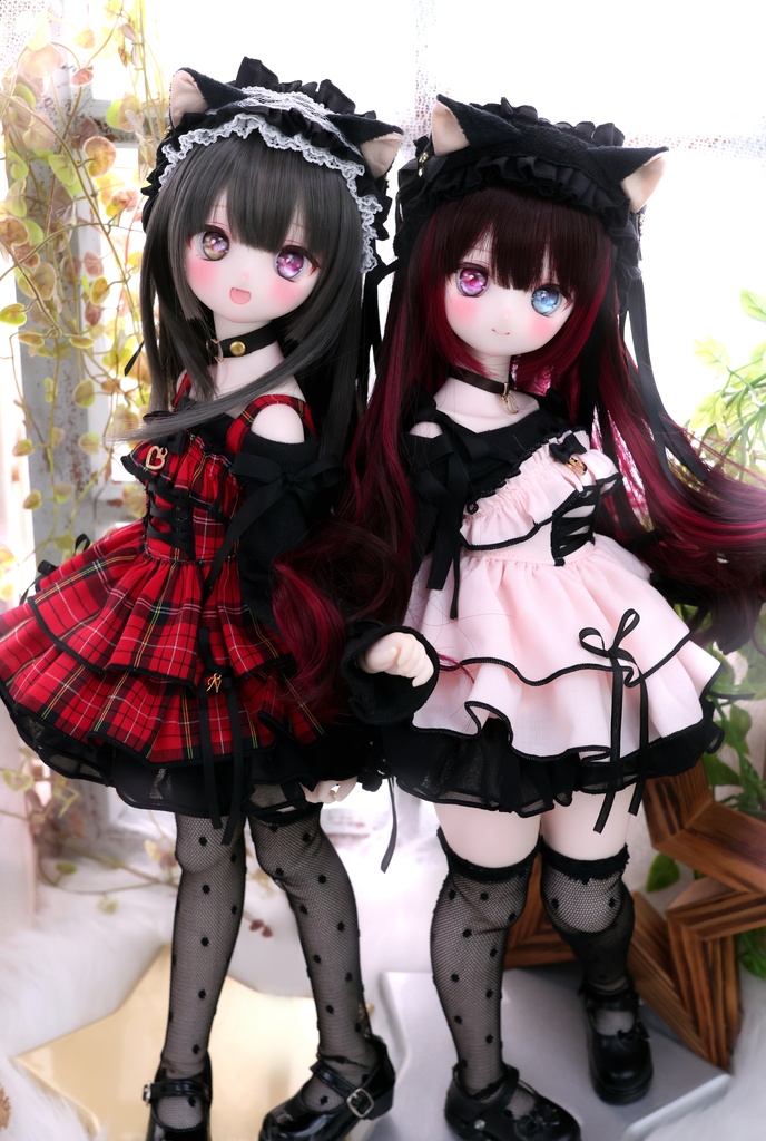 MDD / KUMAKO【オフショルワンピ・ロックルージュ】【Off-shoulder dress(Red)】