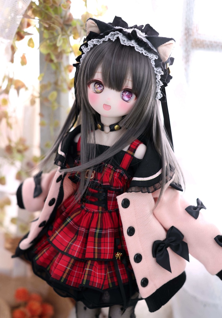 MDD / KUMAKO【オフショルワンピ・ロックルージュ】【Off-shoulder dress(Red)】