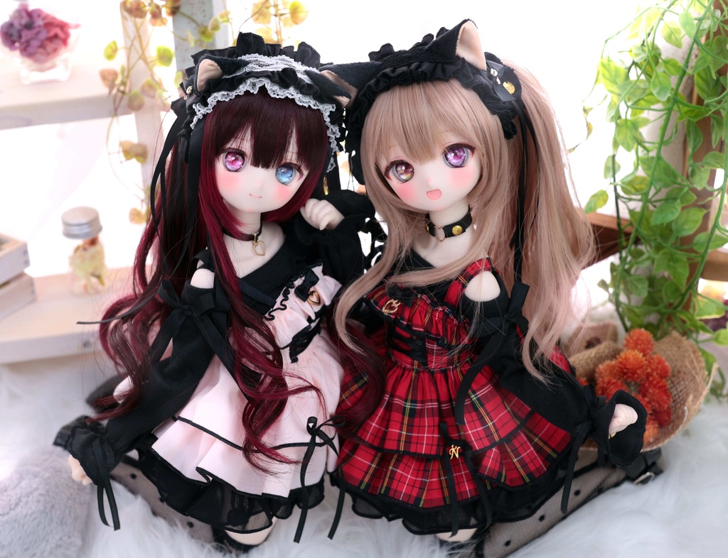 MDD / KUMAKO【オフショルワンピ・ロックルージュ】【Off-shoulder dress(Red)】