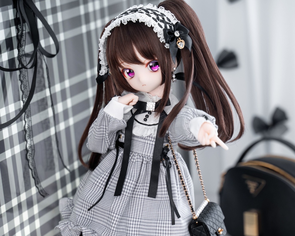 MDD / DDP / KUMAKO / SDM 【地雷ちゃん(ぐれーのちぇっく)】【Jirai-chan (gray checkered)】