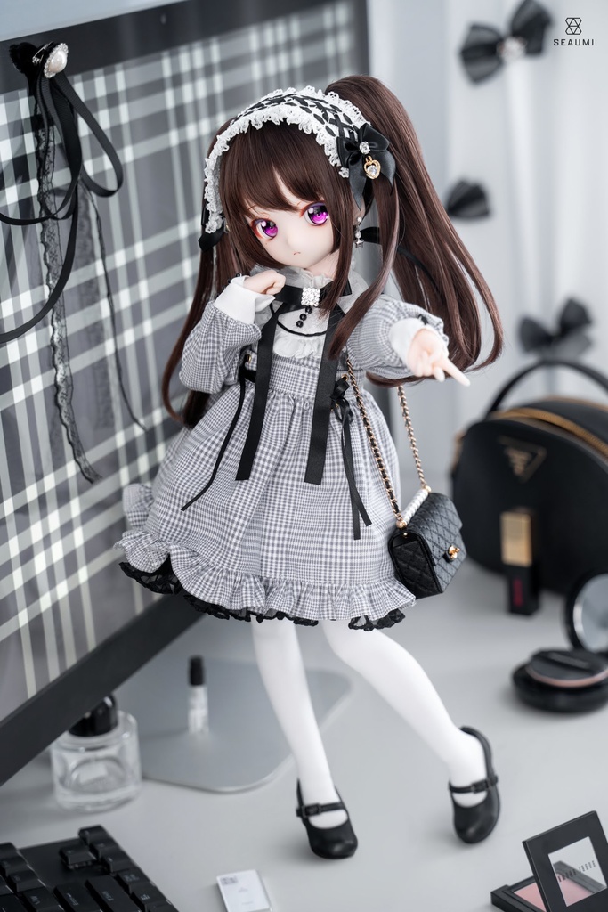 MDD / DDP / KUMAKO / SDM 【地雷ちゃん（ぐれーのちぇっく）】【Jirai-chan (gray checkered)】