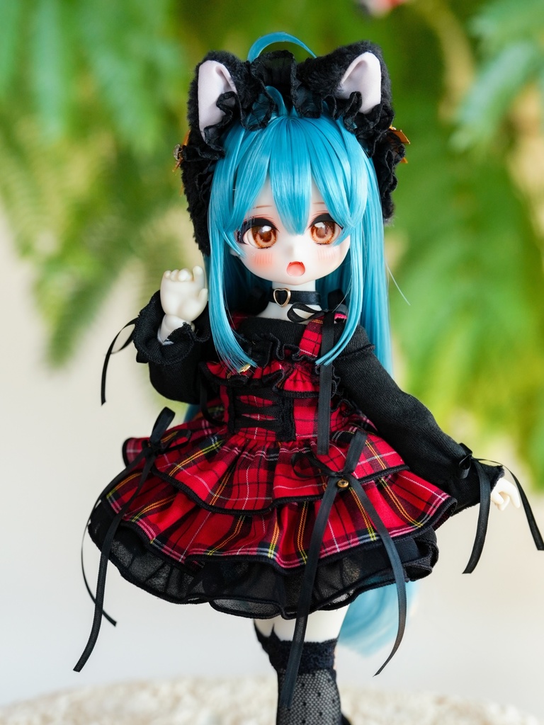 1/6 TinyFox【オフショルワンピ・ロックルージュ】【Off-shoulder dress(Red)】