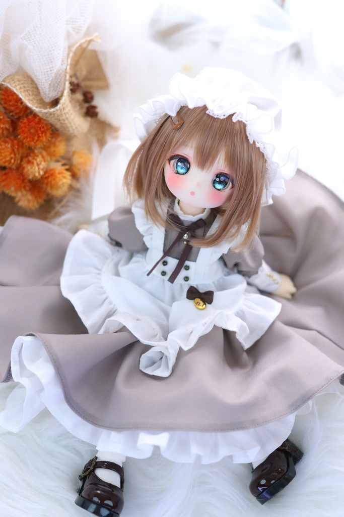 『受注 Pre-order』1/6TinyFox / BABY KUMAKO【ロイヤル・ヴィクトリアンメイド(グレージュ)】【Victorian Maid Dress (Greige)】