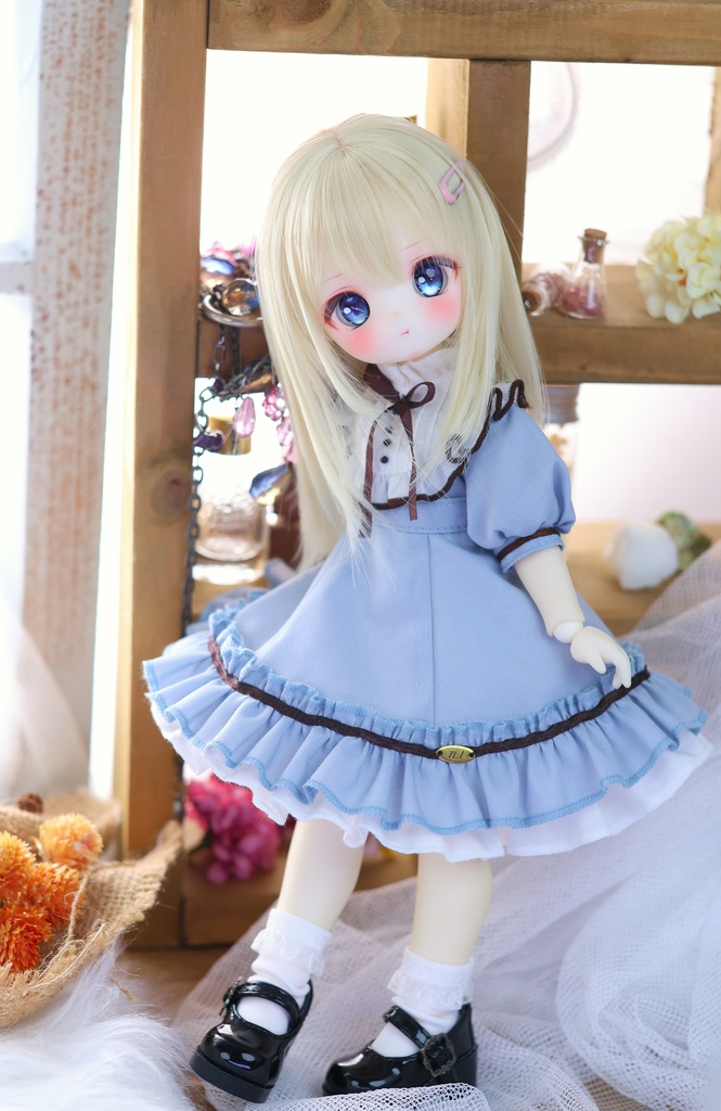 『受注 Pre-order』1/6TinyFox / BABY KUMAKO【 プチ・プリンセスドレス(水色)】【Little Lady Dress (Light blue)】