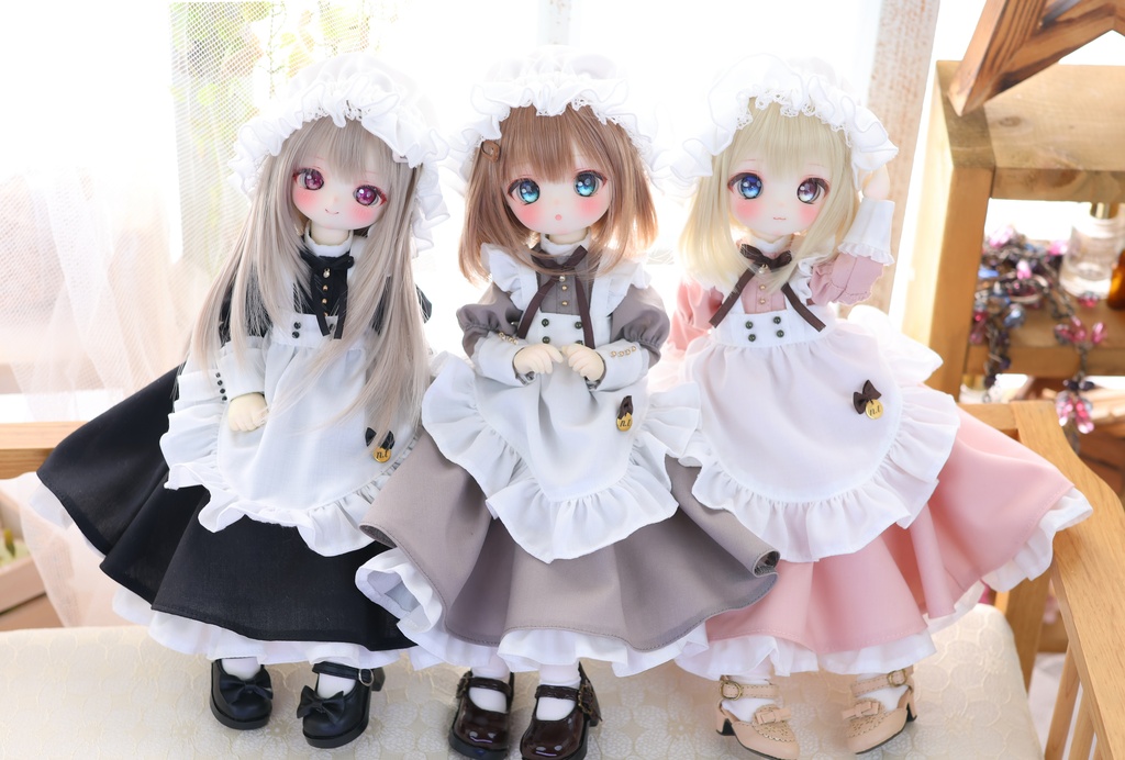 『受注 Pre-order』1/6TinyFox / BABY KUMAKO【ロイヤル・ヴィクトリアンメイド(グレージュ)】【Victorian Maid Dress (Greige)】