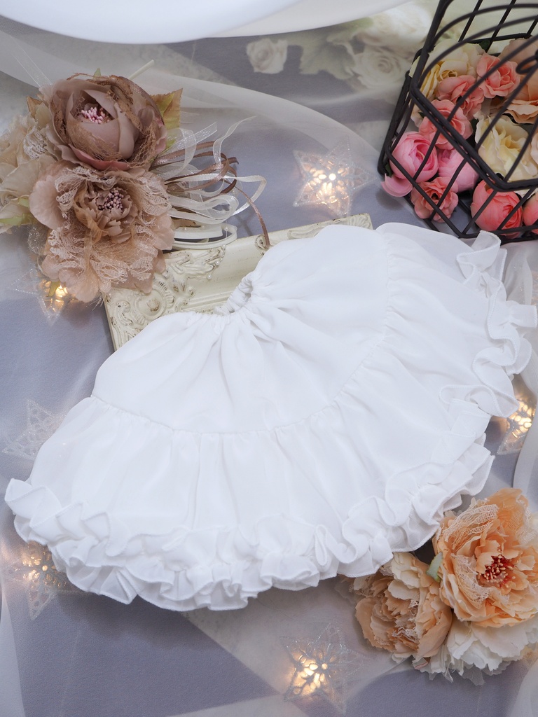 【なないろパニエ ロング(白)】【Nanairo Panier Long (White)】|MDD・DD・DDS・DDP・TinyFox PEKO・SD