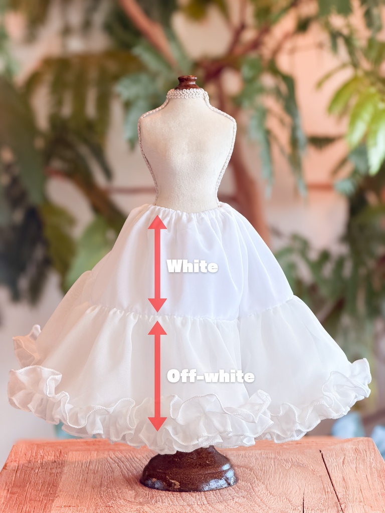 【なないろパニエ ロング(白)】【Nanairo Panier Long (White)】|MDD・DD・DDS・DDP・TinyFox PEKO・SD