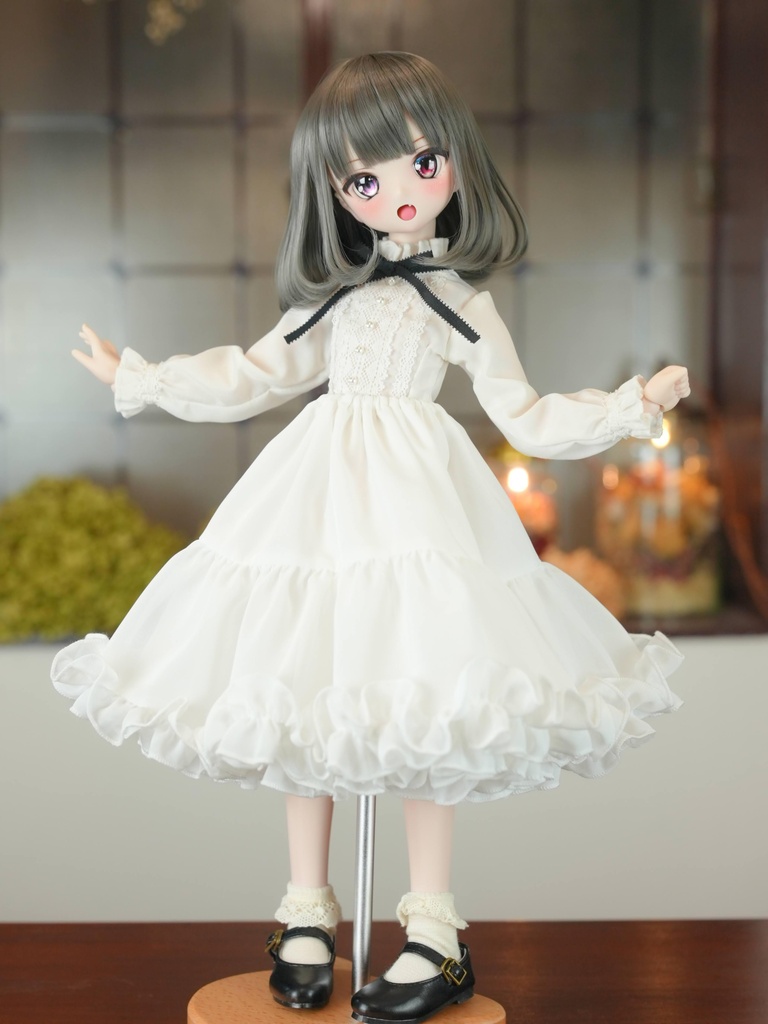 【なないろパニエ ロング(白)】【Nanairo Panier Long (White)】|MDD・DD・DDS・DDP・TinyFox PEKO・SD