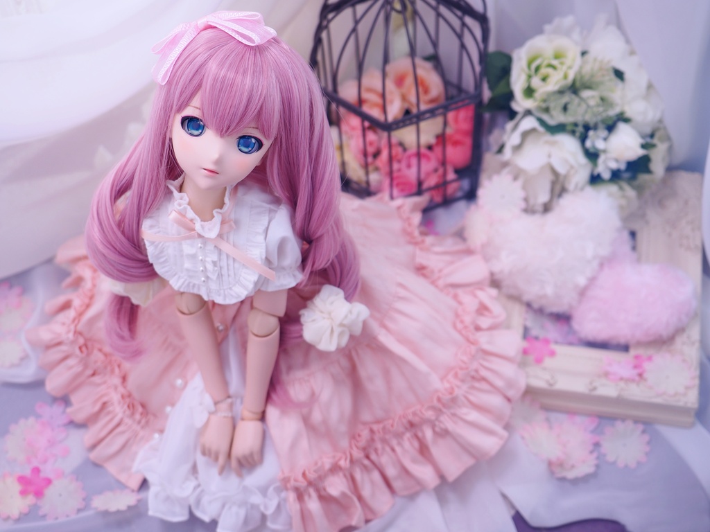 【なないろパニエ ロング(白)】【Nanairo Panier Long (White)】|MDD・DD・DDS・DDP・TinyFox PEKO・SD