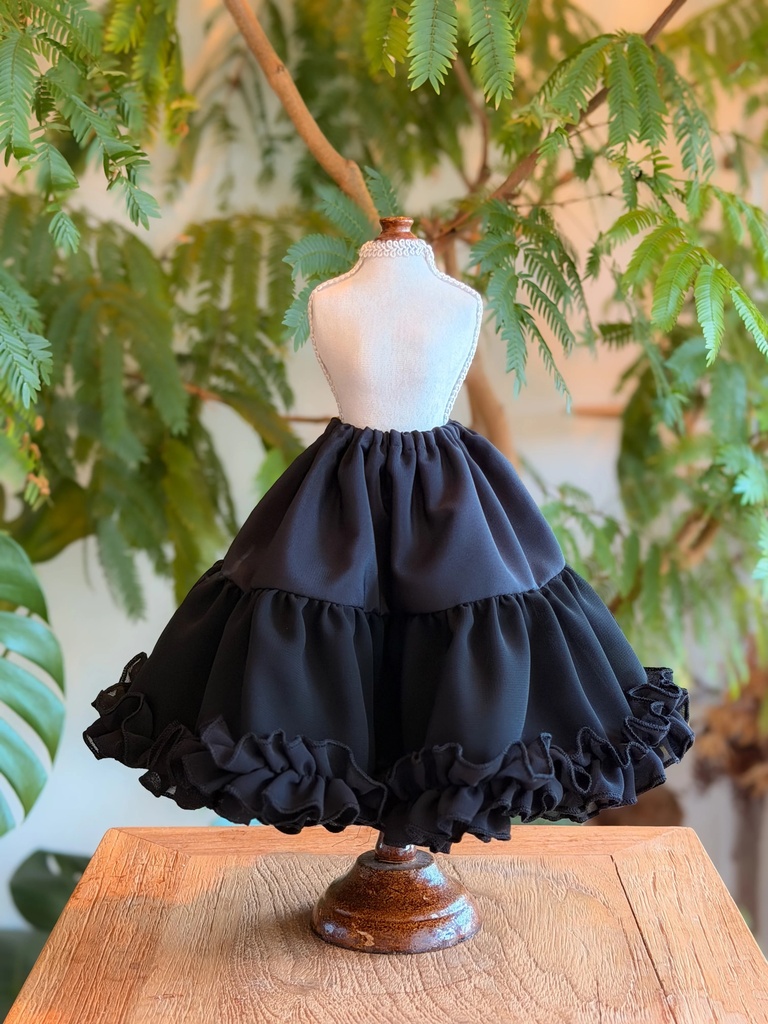 【なないろパニエ ロング（黒）】【Nanairo Panier Long (Black)】｜MDD・DD・DDS・DDP・TinyFox PEKO・SD