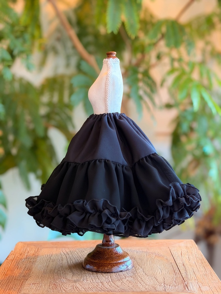 【なないろパニエ ロング(黒)】【Nanairo Panier Long (Black)】|MDD・DD・DDS・DDP・TinyFox PEKO・SD