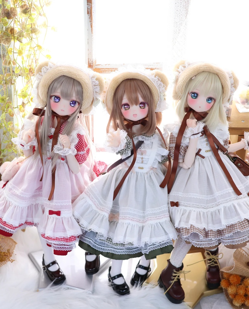 MDD / 1/4 TinyFox PEKO / KUMAKO【ハニベア・ピクニックセット(レッド)】【Honey Bear Picnic Set (Red)】
