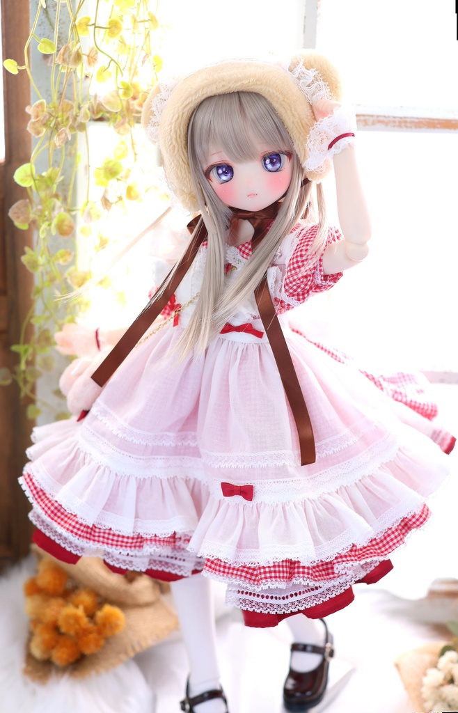 MDD / 1/4 TinyFox PEKO / KUMAKO【ハニベア・ピクニックセット(レッド)】【Honey Bear Picnic Set (Red)】