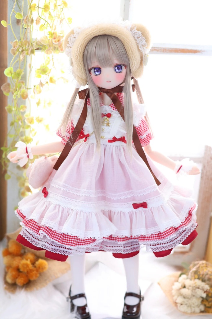 MDD / 1/4 TinyFox PEKO / KUMAKO【ハニベア・ピクニックセット(レッド)】【Honey Bear Picnic Set (Red)】