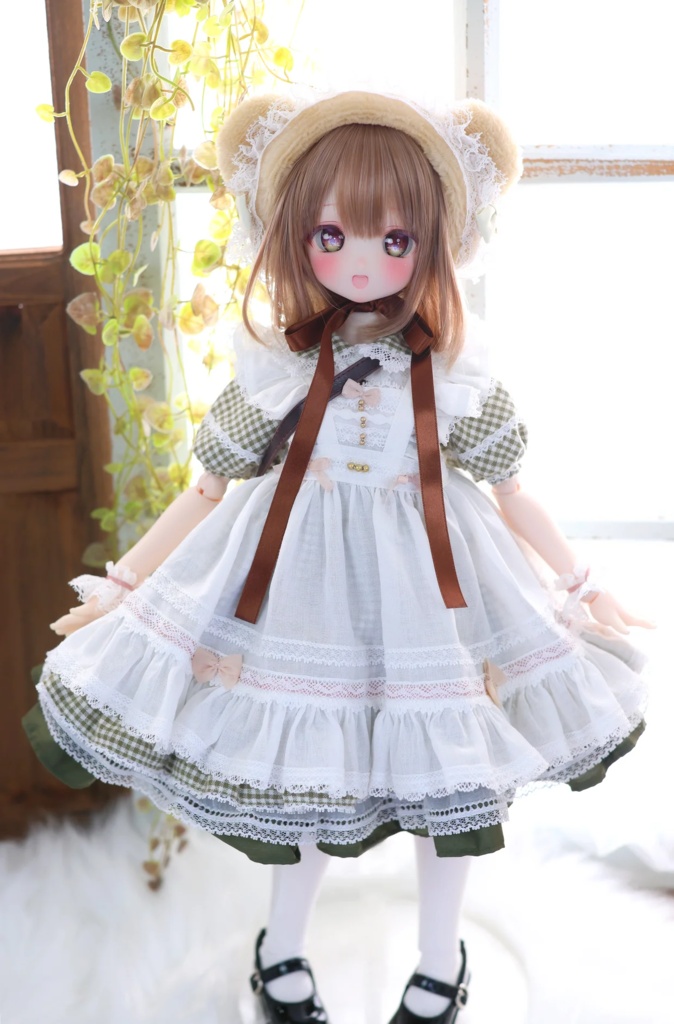 MDD / 1/4 TinyFox PEKO / KUMAKO【ハニベア・ピクニックセット(グリーン)】【Honey Bear Picnic Set (Green)】